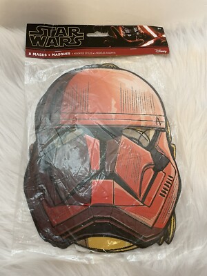 STAR WARS party masks 8 PCS, Kylo en, C-3PO, Rey, Kylo Ren