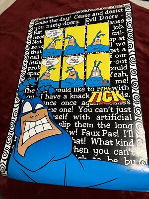 *VINTAGE (1995) WESTERN GRAPHICS FOX NETWORK  THE TICK  POSTER-UNUSED-ONE OWNER*