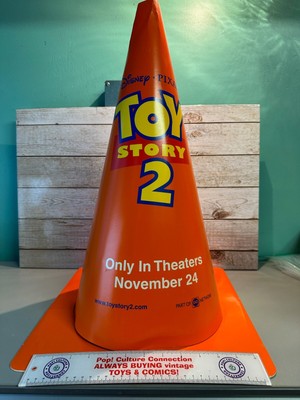 1999 Disney Toy Story 2 Original Store Display Orange Cone 21'' Tall Inv-1891