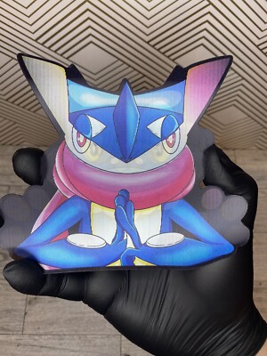 Pokemon Greninja Frogadier Froakie 3D Lenticular Motion Moving Sticker Car Decal