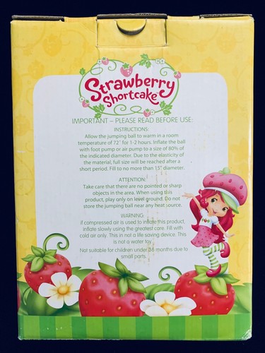 Strawberry Shortcake Hopperball, Age: 3. Free Shipping