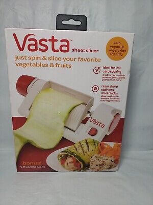 VASTA Sheet Slicer Veggie Pasta Maker Vegan Keto New Sealed