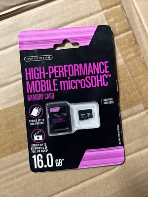 Infinitive High Performance Mobile microSDHC Memory Card 16GB 