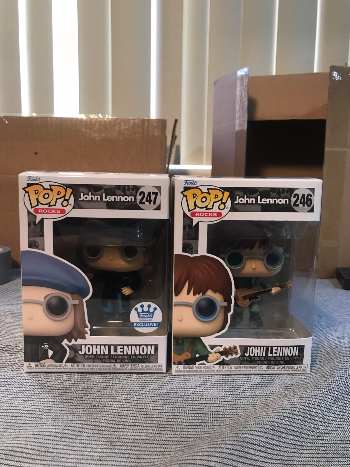 2 John Lennon Funko Pops (EXCLUSIVE Peacoat & Military