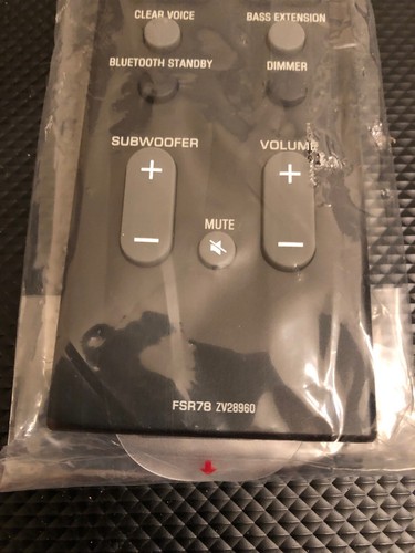 NEW YAMAHA SOUNDBAR REMOTE CONTROL FSR78 ZV28960  FOR YAS-106 ATS-1060 YAS-107