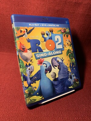 RIO 2 Blu-Ray + DVD + Digital Sing-Along SHIPS FREE