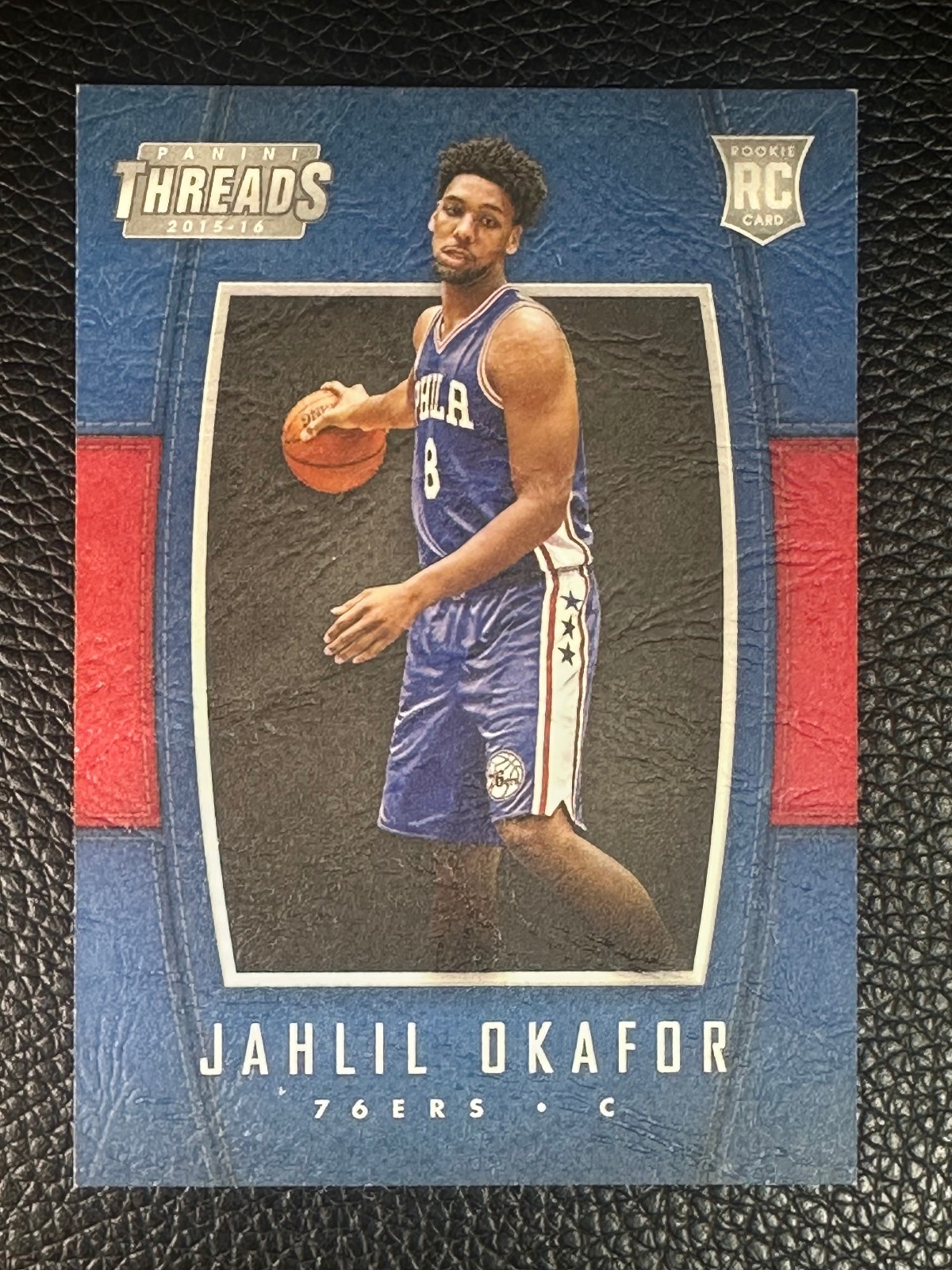 2015 Panini Threads Leather #210 Jahlil Okafor RC Rookie