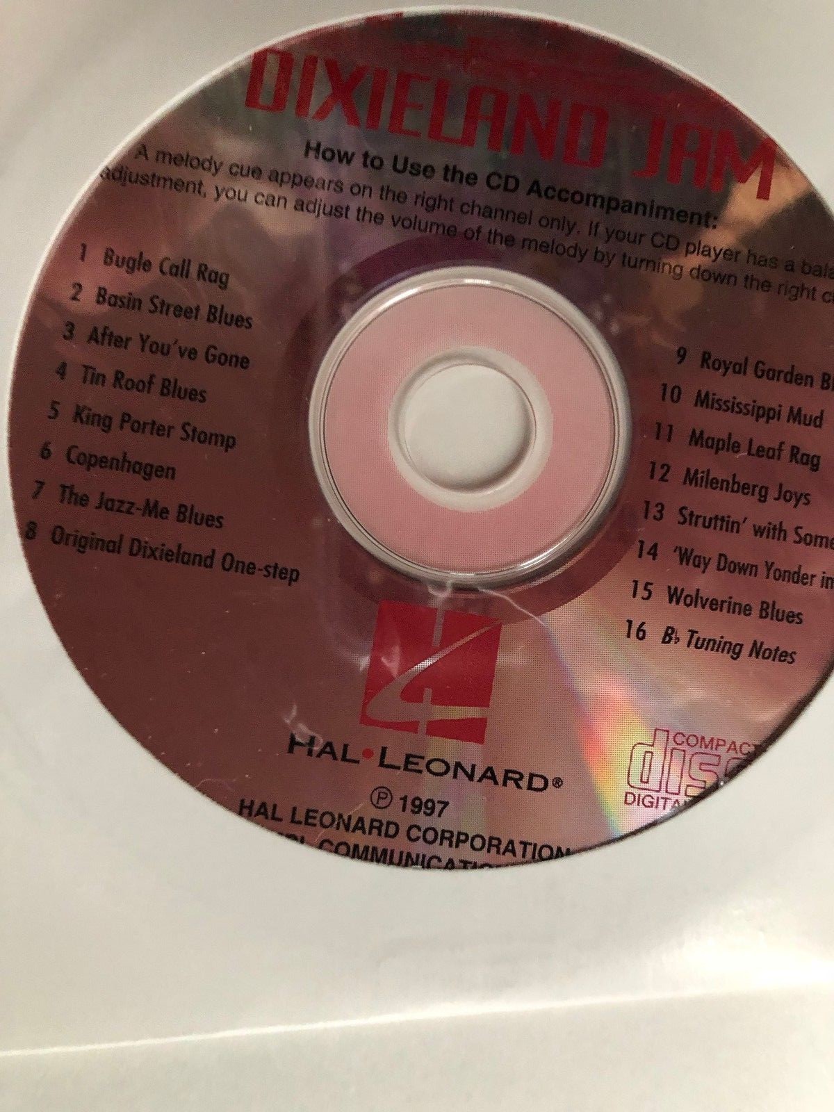 Dixieland Jam for Flute Music Song book with CD-play along with background Music