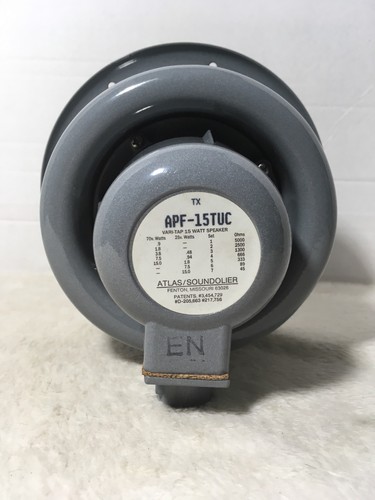 Loudspeaker Speaker Atlas Soundolier 15 Watt Horn Driver APF-15TUC
