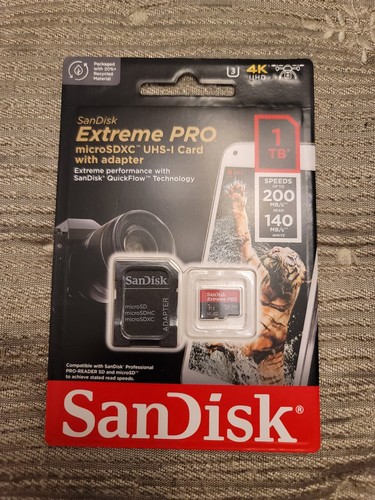 ■SANDISK　SDSQXCZ-1T00-GN6MA [1TB] Amazon.com: SanDisk 1TB Extreme Pro MicroSD Memory Card with