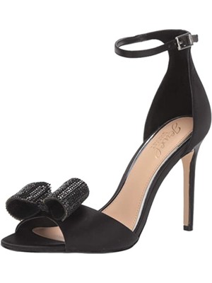 

BADGLEY MISCHKA Женские черные стразы Urania Round Toe Stiletto Slingback 8,5, Черный, JW3207