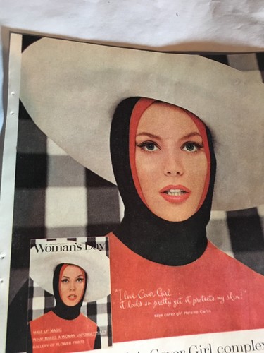 1963 Vintage Ad Cover Girl Medicated Make-up By Noxema (E1)