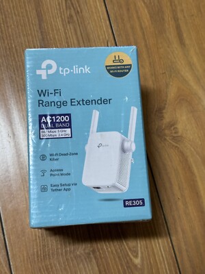 TP-LINK RE305 Dual-Band Wireless Range Extender - White NEW