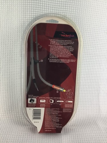 Rocketfish Digital Optical Audio Cable 4 ft. / 1.2 m High Quality