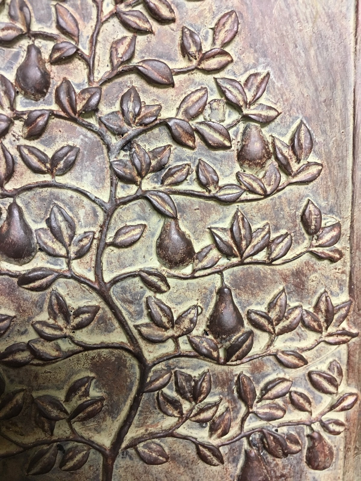 PEAR TREE  OF LIFE  TABLETOP WATER FOUNTAIN   PEACEFUL WATERFALL