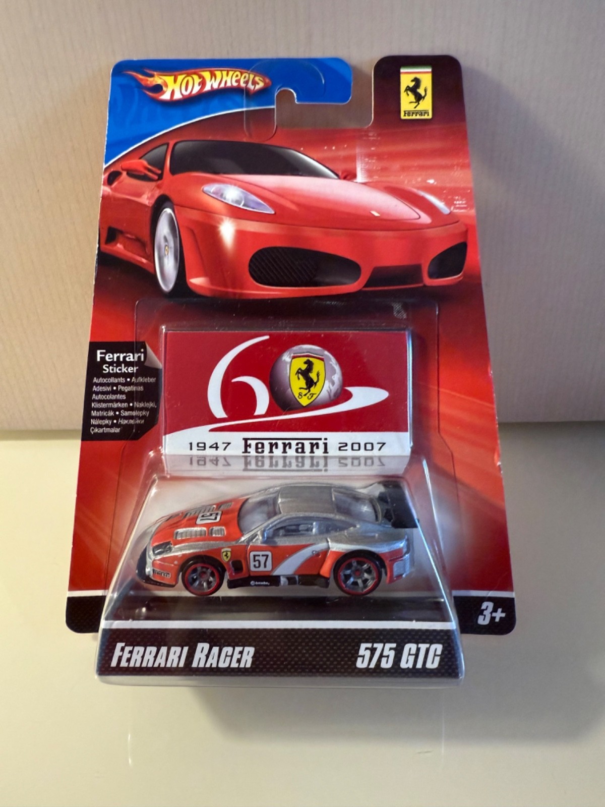 Hot Wheels Ferrari Racer 575 GTC JAPANESE STICKER #Q2 | eBay