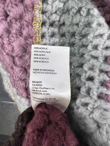 Pre-owned Free People Rough Diamond Crochet Bomber Cardigan Size Xsmall $398 In Multicolor