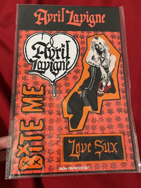 Avril Lavigne Love Sux Era Tour Patches 2022 Sealed