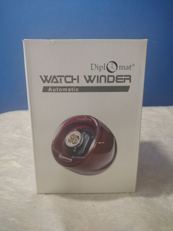 Diplomat Single Watch Winder with Built In IC Timer 34-550 New Free Shipping