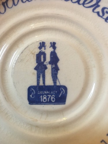 Vintage Brødrene Pedersen AS Stabanger-flint Norway 1897 Mini Plate / Saucer