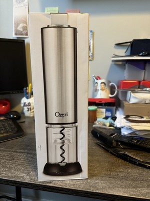 Ozeri Extravo Stainless Steel Electric Wine Opener Housewarming Hostess Gift