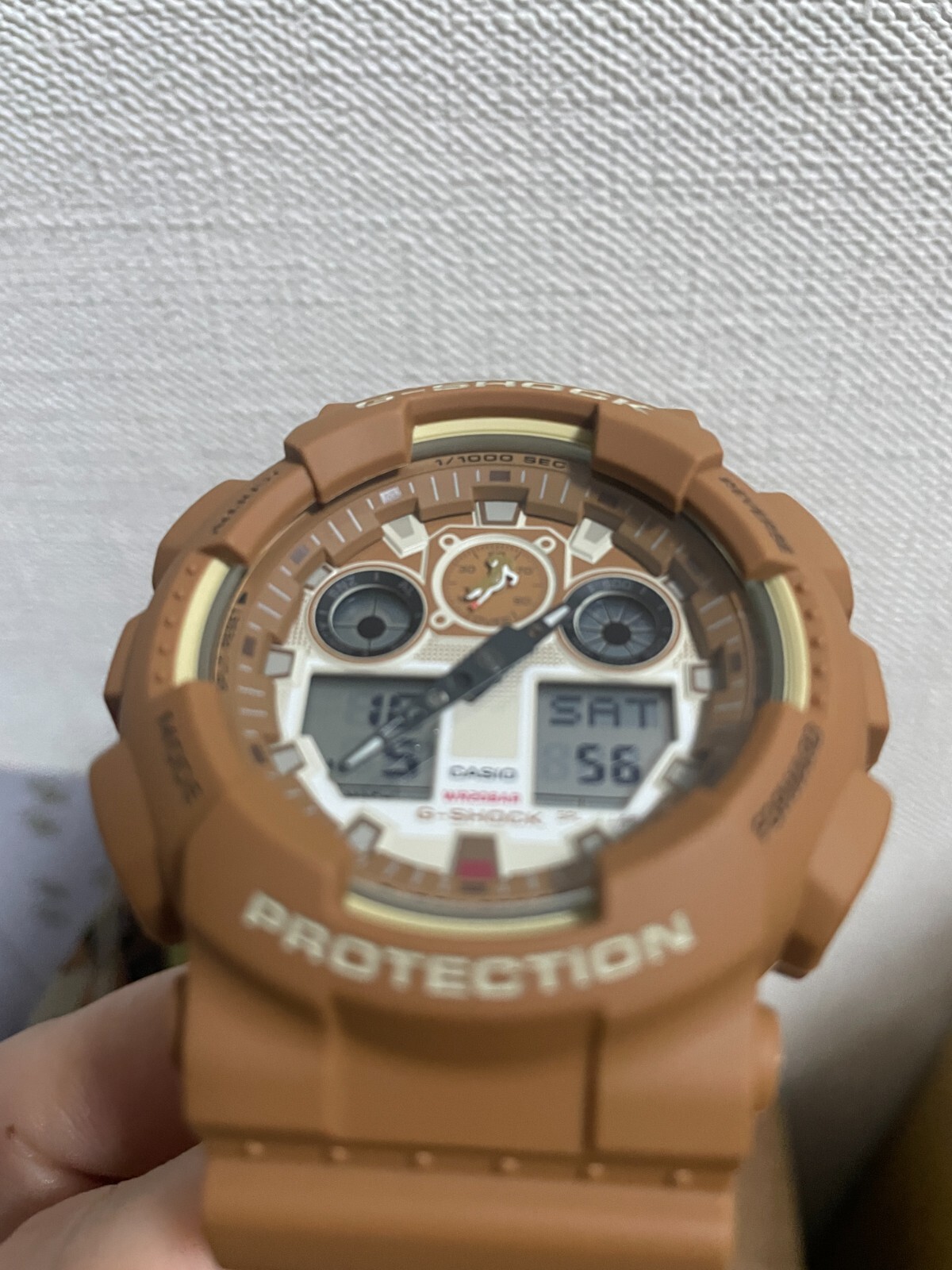 Pre-owned Casio G-shock Shiba Inu Akashiba Ga-100shb-5ajr Digi Ana Men's Watch 2024 Jp