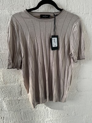 NWT Gran Sasso  Mens Silc Sweater M Brown