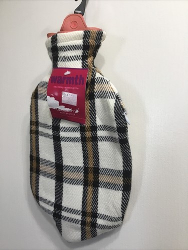 Liz Claiborne Leopard Print Rubber Hot Water Bottle with Faux Fur Cover NWT L04