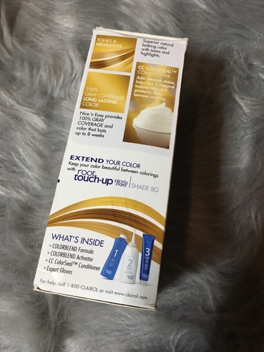 Clairol Nice 'N Easy 8G/104 Natural Medium Golden Blonde Hair Color 1 KIT New