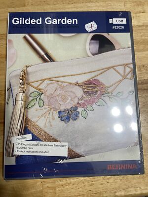 New OESD For Bernina Embroidery Gilded Garden #82026 USB 35 Designs
