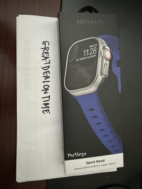 Nomad x The Verge Blurple FKM Sport Band Apple Watch