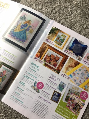 UK CROSS STITCH GOLD Magazine April 2012 29 #29 Lanterns Ducks Princess topiary