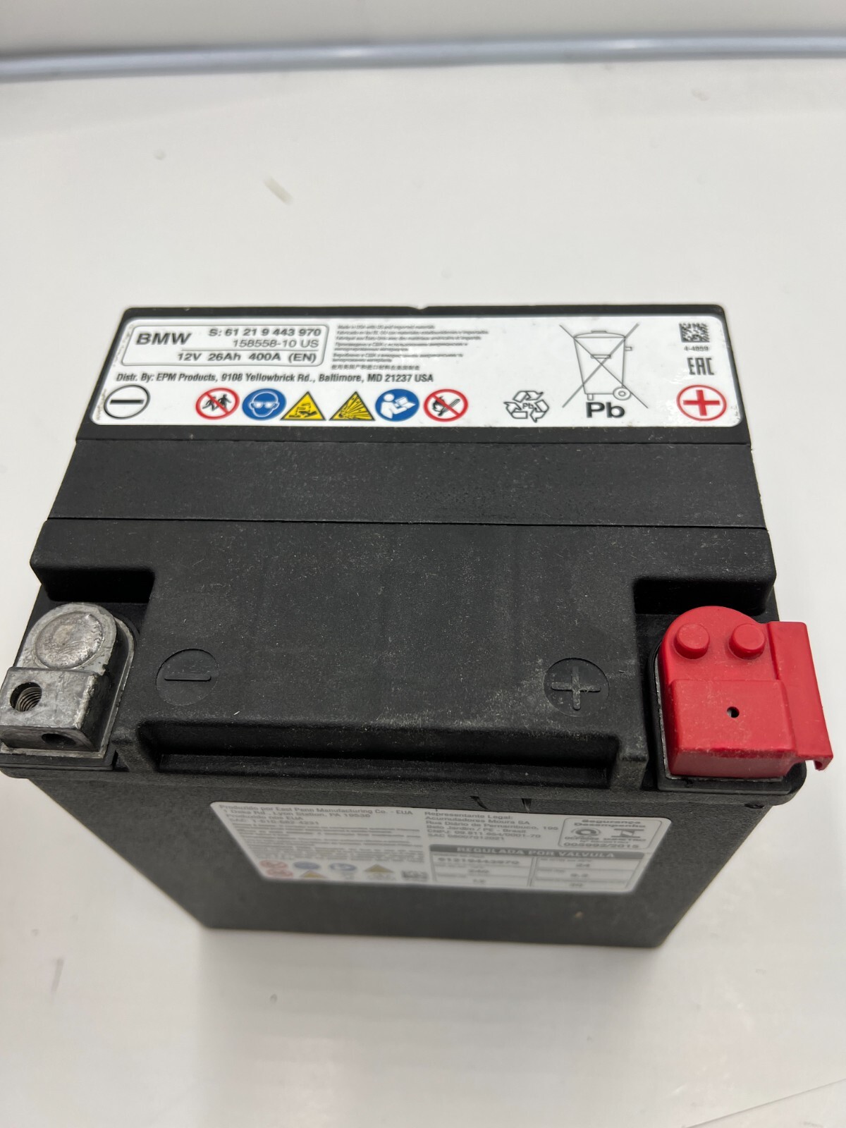 DIESEL｜ (A14943 0GRAI 9XX) BMW Battery AGM Genuine 12volt 26Ah 400A 61-21-8-414-924 | eBay