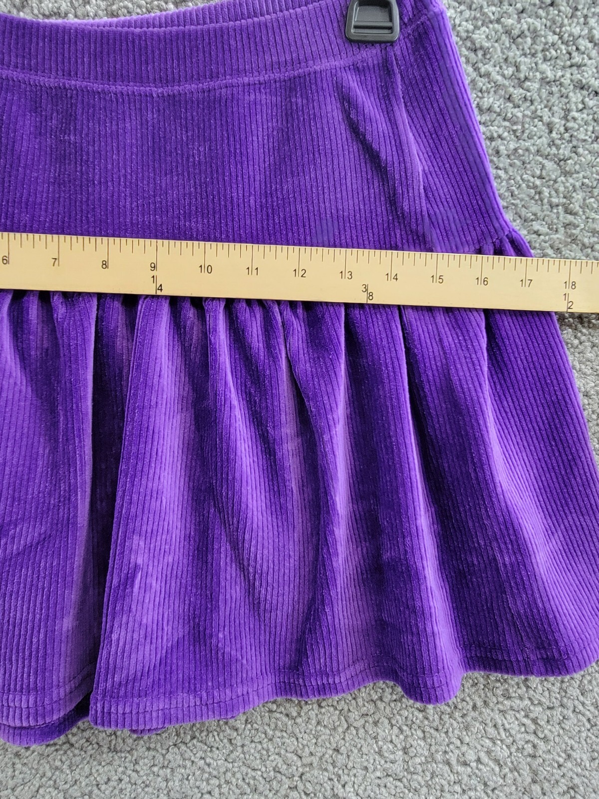 Polo Ralph Lauren Tiered Corduroy Skirt Big Girls L 12-14 Opulent Purple Pull On - Picture 6 of 15