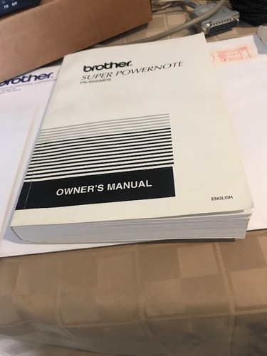 Vintage Brother Personal Electronic Notebook Super Power Note PN-8500MDS