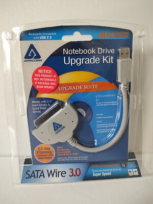 Apricon ASW-USB3-25 SATA Wire 3.0 Hard Drive Upgrade Kit PC & Mac New