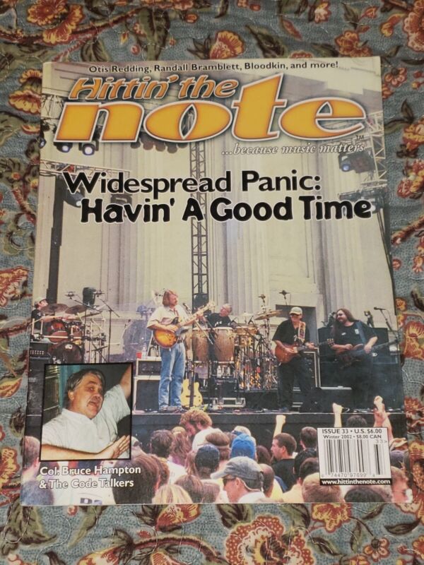2001 Widespread Panic Cover Issue Honest Tune Magazine RARE! Sold Out! Mikey-era