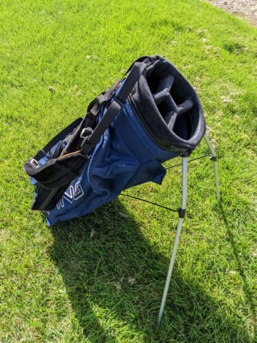 PING Hoofer Carry Stand Golf Club Bag, Dark Blue, Dual Carry