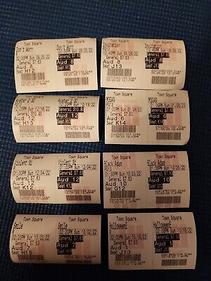 2022 original Movie Ticket Stub lot of 8 Halloween Ends Violent Night Avatar 2