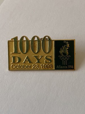 Atlanta Olympics 1996,  Rare 1000 Days To Go Countdown Pin.