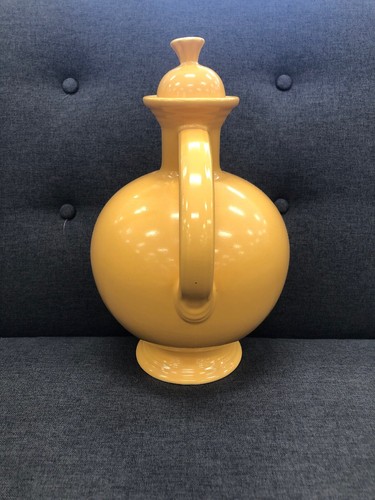 Vintage Fiesta Carafe Yellow Chip on Lid Small Chip on Base