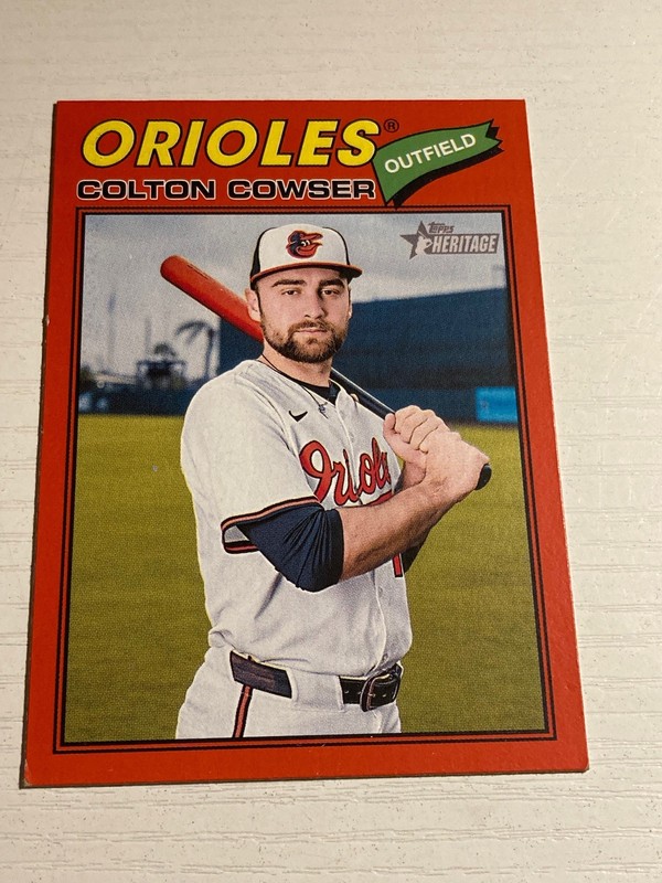 2026 Topps Heritage Red Border Colton Cowser Baltimore Orioles 338
