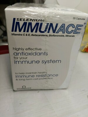 4 Pk Vitabiotics Selenium Immunace Antioxidants for Immune System 30 Cap/box #P5
