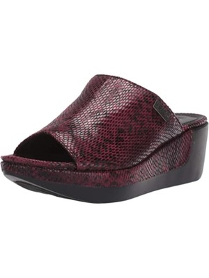 

KENNETH COLE Женские бордовые шлепанцы Pepea на платформе 1-1/2 дюйма на танкетке 6,5 м, Burgundy, RLF9017E9