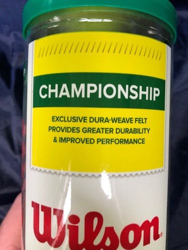 New Wilson Championship Regular Duty Tennis Balls (1-can).