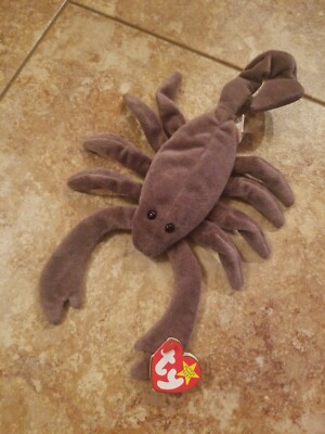 NWT TY BEANIE BABIES - STINGER the SCORPION - SEPTEMBER 29 1997 BIRTHDAY 