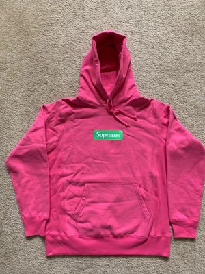 supreme pink and green box logo