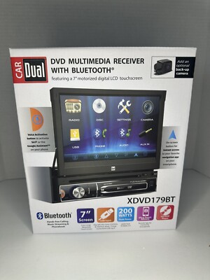 Dual Electronics 7-inch Touch Screen Bluetooth Car Stereo Receiver, Black