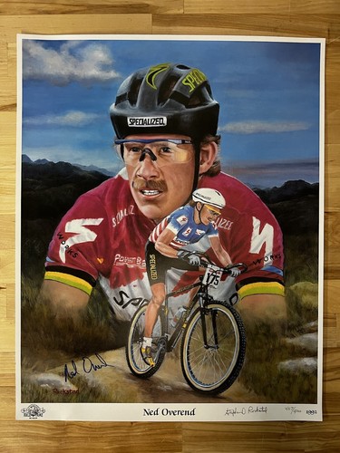 Ned Overend Signed Vintage Retro Mountain Bike Print 467/500