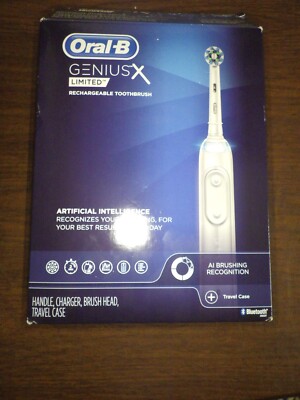 Oral-B Genius X Limited, Electric Toothbrush with Artificial Intelligence, White